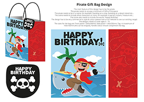Pirate Themed Gift Bag Design